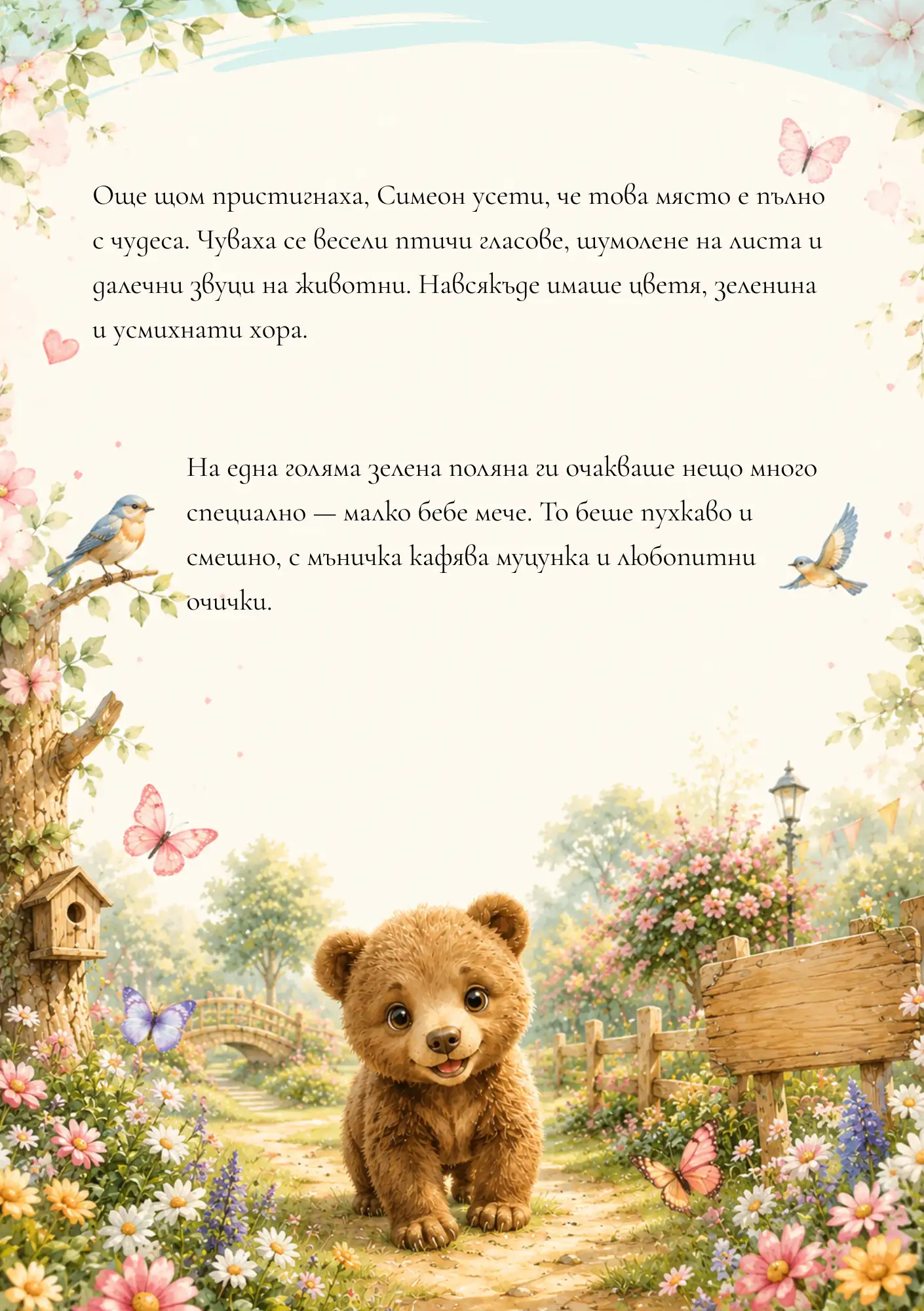 Слънчев ден, за момче — персонализирана детска книга