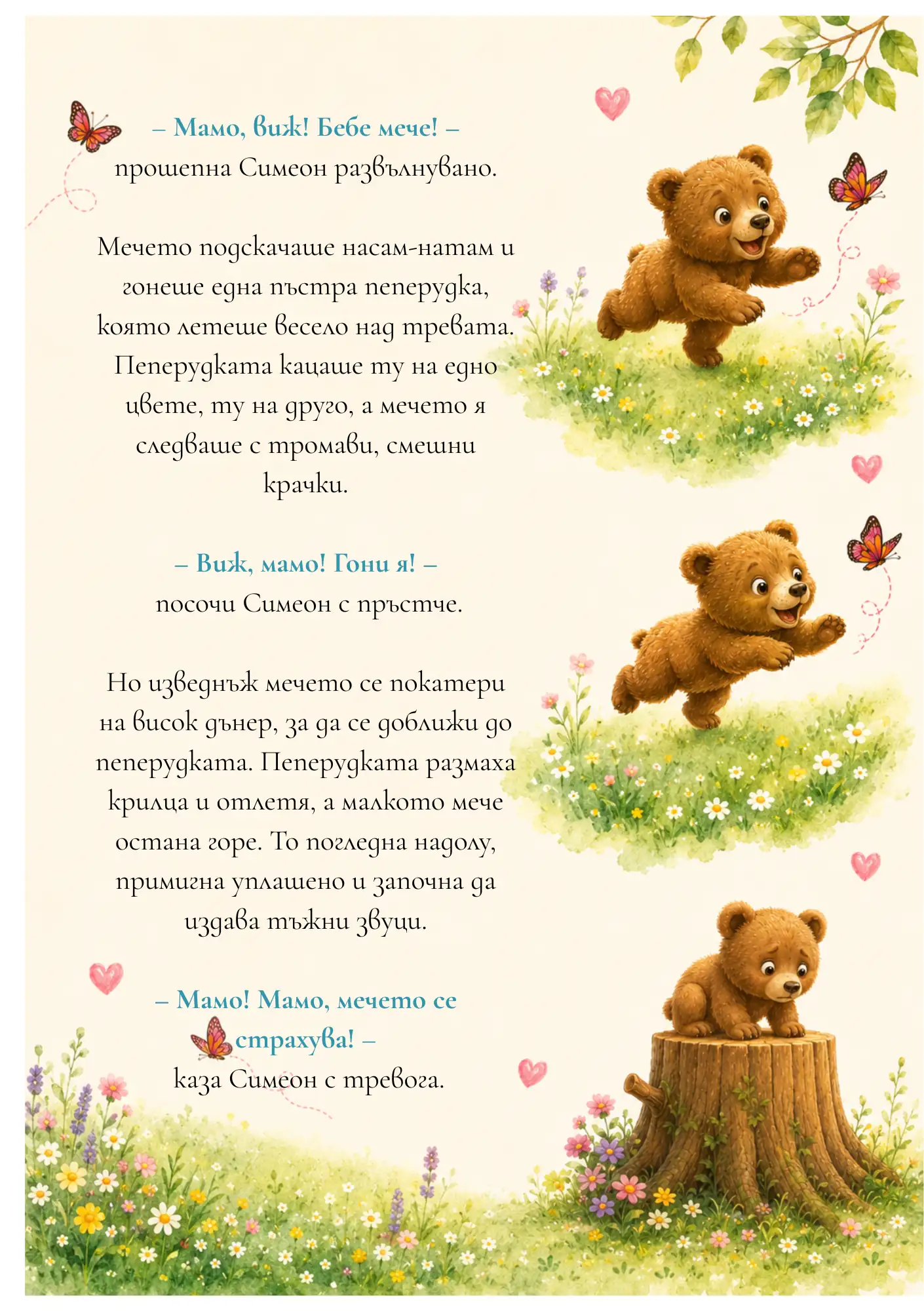 Слънчев ден, за момче — персонализирана детска книга