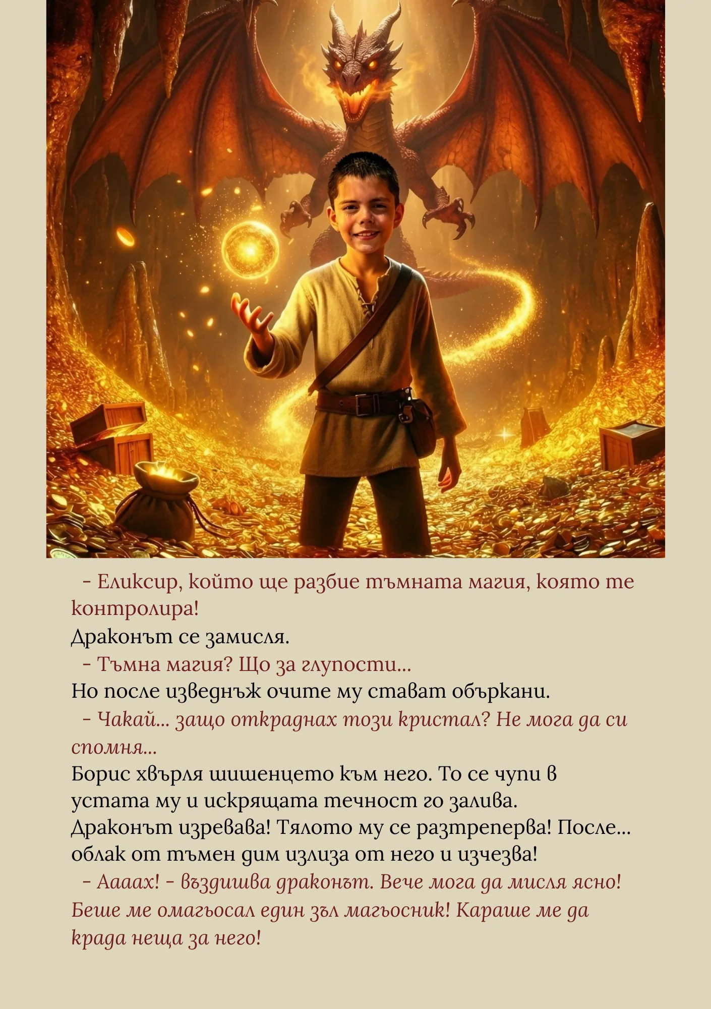 Кристалът на дракона - за момче