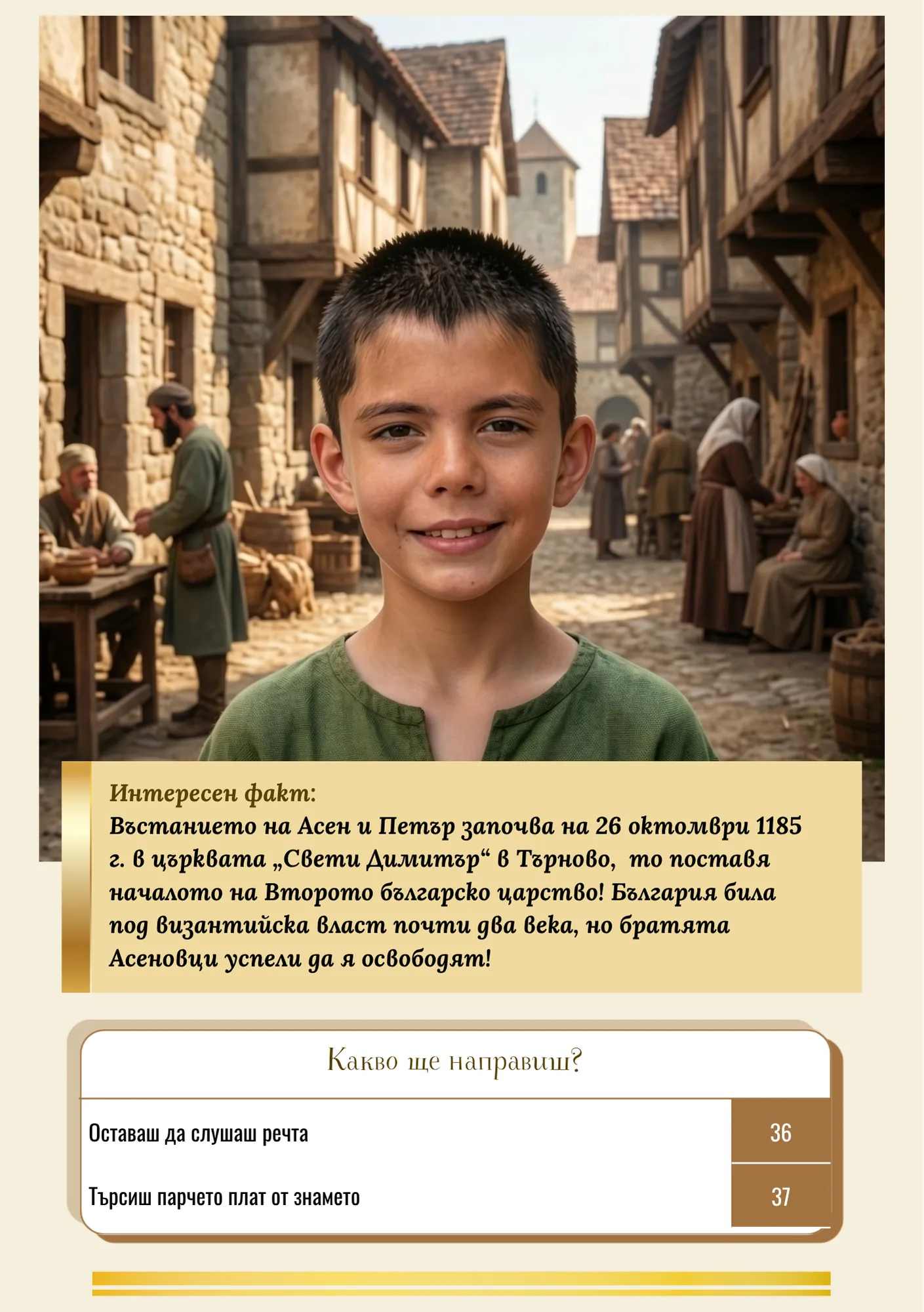 Мисия в българскоро минало - за момче