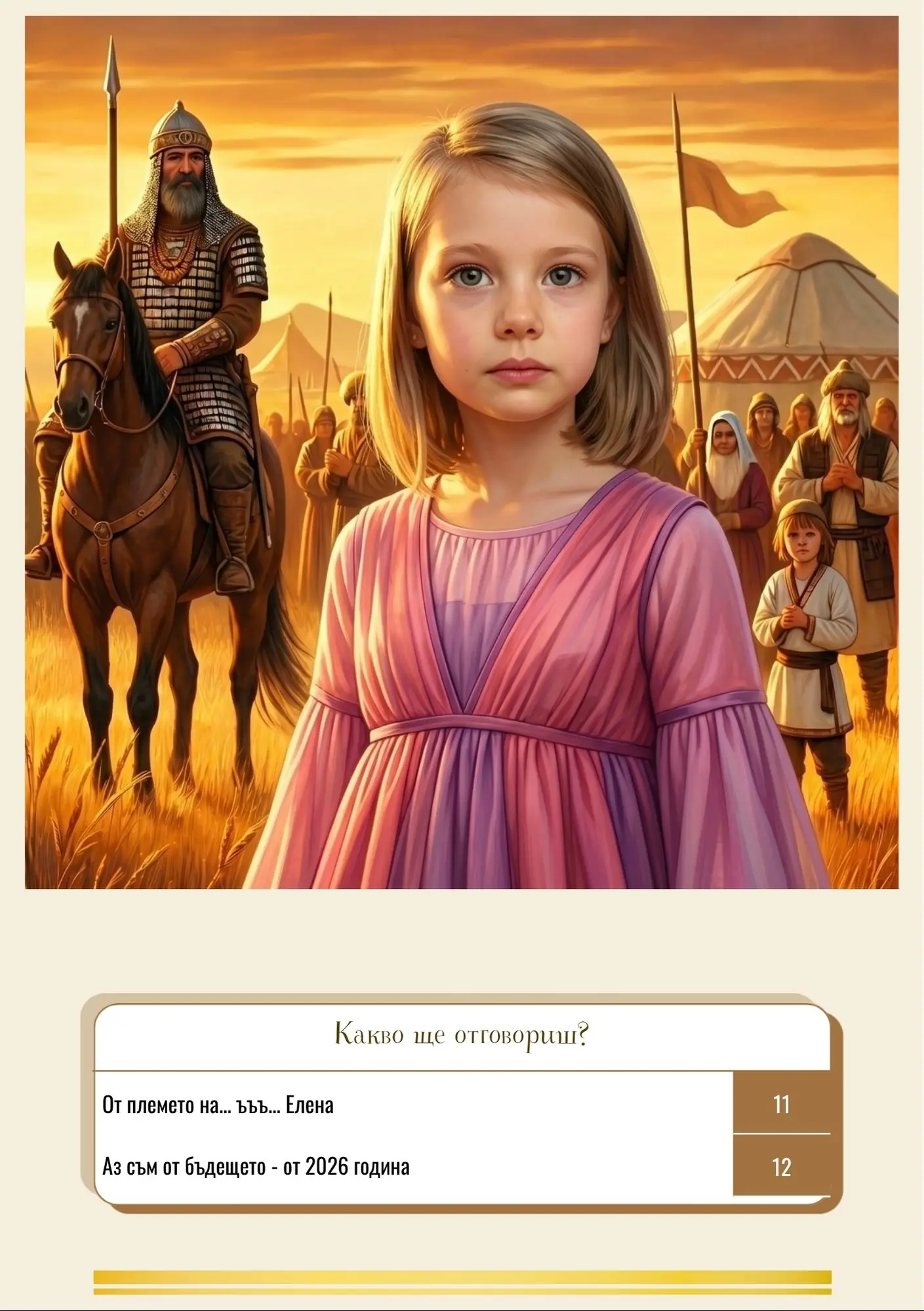 Мисия в българскоро минало - за момиче