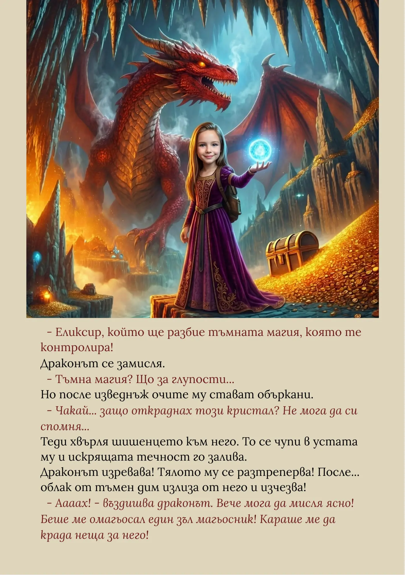 Кристалът на дракона - за момиче
