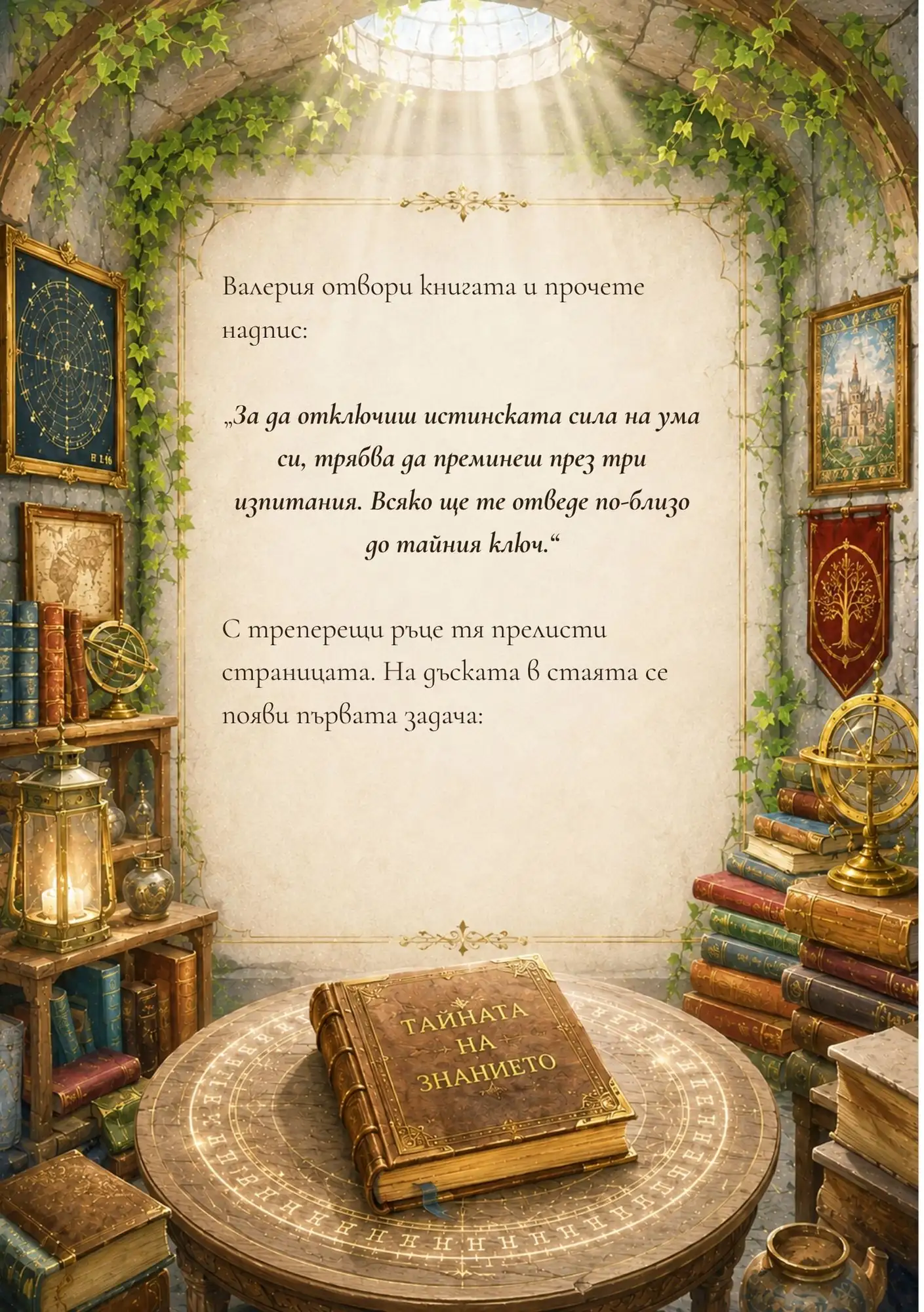 Тайната стая — персонализирана детска книга