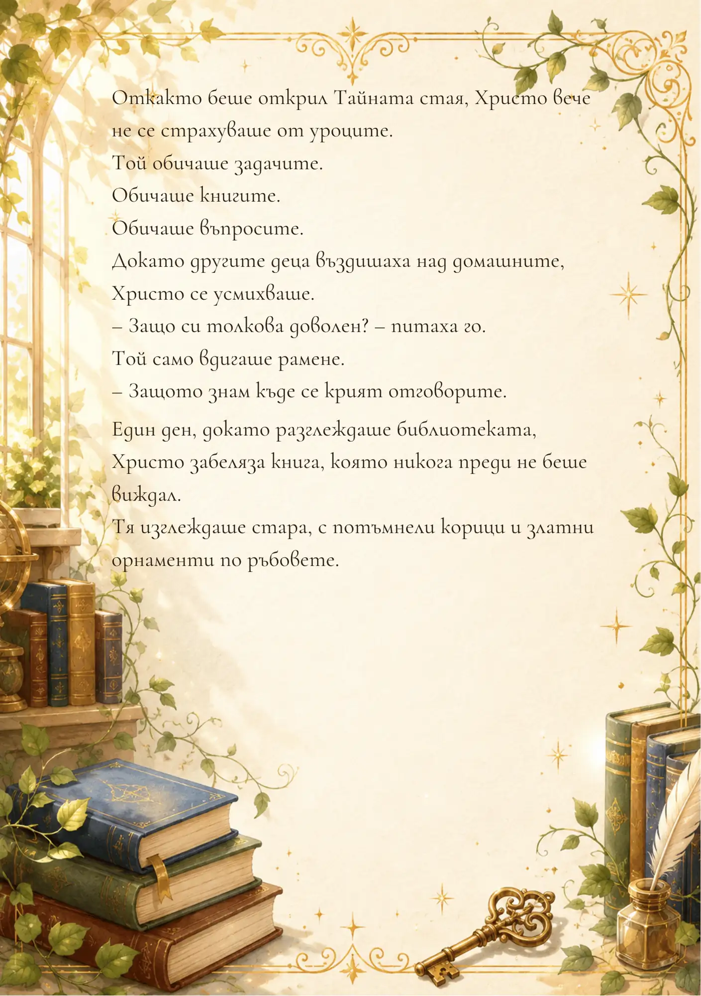 Тайната стая — персонализирана детска книга